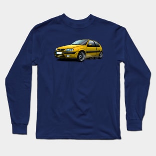 Citroen Saxo Illustration - Yellow Long Sleeve T-Shirt